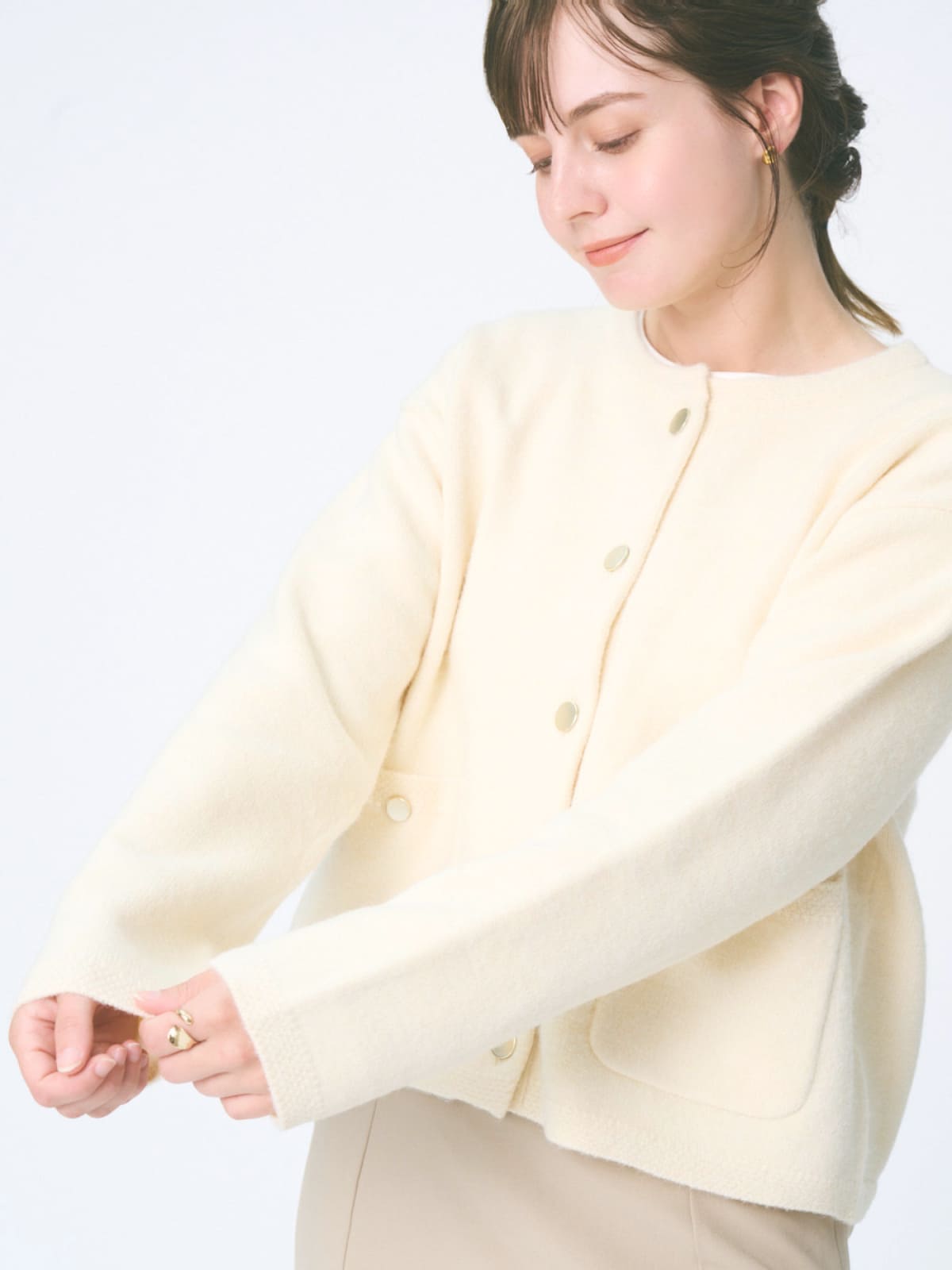 モデル: 160cm 着用サイズ: F